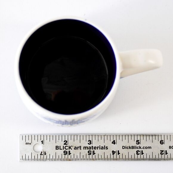 Stay Golden Psychic Protection Evil Eye Ceramic Coffee Mug Tea Cup Blue White - Picture 7 of 7